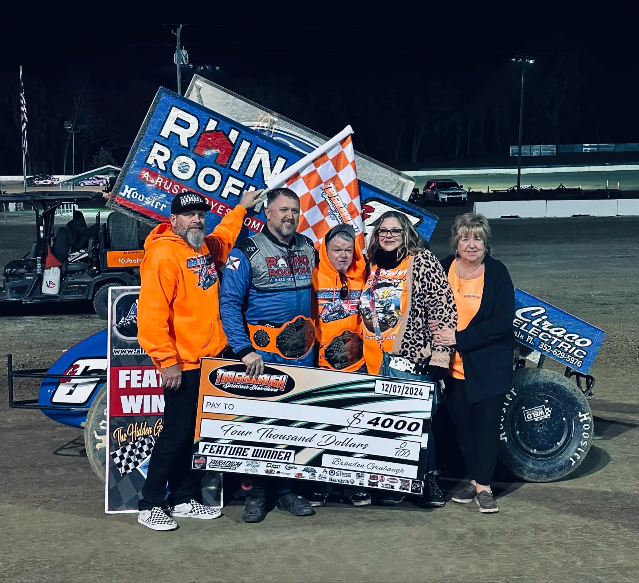 Brandon Grubaugh triumphantly emerges victorious in the Tim Grubaugh Sr Sprint Car Showdown